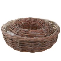položky Výsadbový krúžok, miska na výsadbu, drevo, prírodná sivá, Ø30/35 cm, sada 2 kusov.