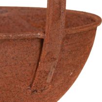 položky Miska na rastliny závesná kuchynská dekorácia stierka hrdza Ø16,5cm 2ks