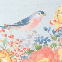položky Misky na kvetináče, jarné, kvetináče na kvety/vtáky, oválna kovová nádoba D39/31/24,5 cm, sada 3 kusov