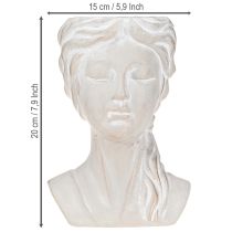 položky Kvetináč ženská busta vintage kvetináč liaty kameň V20cm
