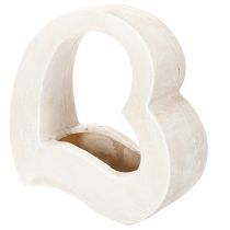 položky Dekorácia v tvare srdca na výsadbu a kvetinové aranžmány, otvorený dizajn, moderný tvar srdca, 19 cm