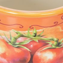 položky Sada kvetináčov na paradajky, keramické dekoratívne kvetináče do kuchyne a retro dekorácie, 14 cm, sada 3 kusov