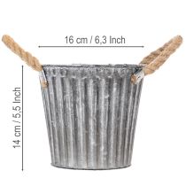 Článok Kovový kvetináč, dekoratívny kvetináč s rúčkami, kvetináč, kvetináč Ø16,5 cm