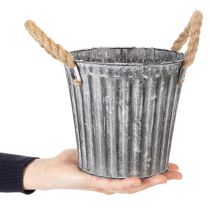 Článok Kovový kvetináč, dekoratívny kvetináč s rúčkami, kvetináč, kvetináč Ø16,5 cm