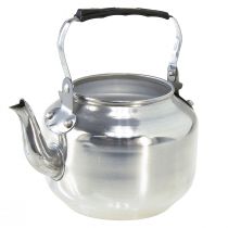 Kvetináč kovový dekoratívny džbán na vodu strieborný vintage Ø15cm