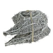 položky Pohrebná dekorácia v tvare srdca z bielej viniča 30x23cm, 2-dielna sada, dekorácia na hrob