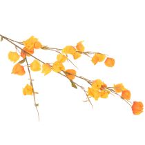 položky Umelá rastlina čínskeho lampióna, vetvička Physalis s kvetmi, 95 cm