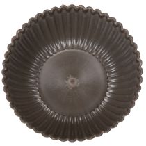 položky Rebrovaná miska, antracitová, dekoratívna miska, okrúhla, 15 cm, 2 kusy