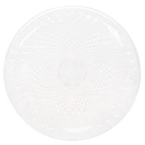 položky Dekoratívna priehľadná okrúhla misa s nohou, 32 cm