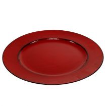 položky Plastový tanier Ø33cm červeno-čierna