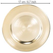 položky Malé okrúhle lesklé dekoratívne taniere, 17 cm, 6 kusov