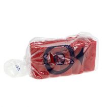 položky Skladané manžety červené 8,5cm 100 kusov