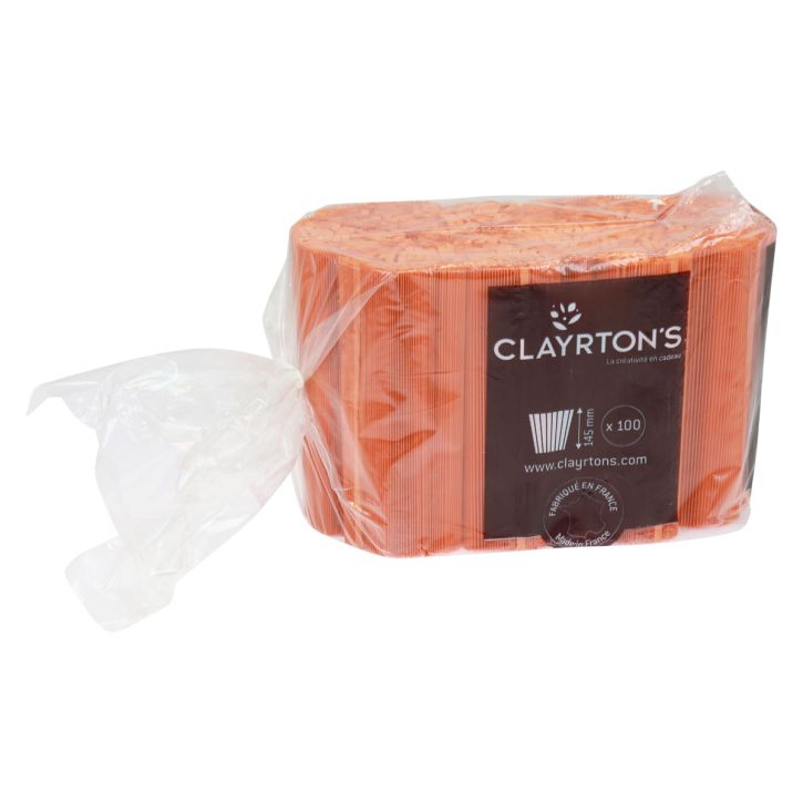 položky Skladané manžety do kvetináčov oranžové 14,5cm 100 kusov