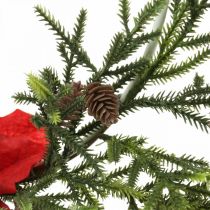 položky Umelý veniec z vianočnej hviezdy a ihličia Ø30cm