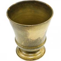Článok Vintage kvetináč kovová miska váza mosadz Ø17cm V19cm