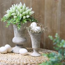 položky Kovová váza v štýle antickej dekoratívnej rustikálnej vázy s hrnčekom, Ø16,5 V24 cm