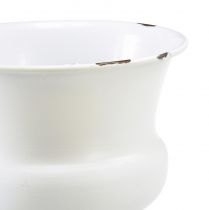 položky Váza na pohár dekoračný pohár biela hrdza Ø13,5cm V15cm Shabby Chic