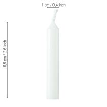 položky Sviečky pre bábiky 10mm Wiedemann sviečky biele 65/10 50 kusov