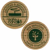 položky Stĺpová sviečka PURE Nature, trvalo udržateľná prírodná sviečka vyrobená zo stearínu a repkového vosku 90/70 mm