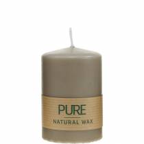 položky Čistá stĺpová sviečka hnedá 90/60 sviečka z prírodného vosku udržateľná stearínová repková sviečka