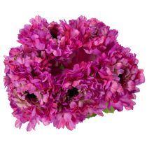 položky Umelý kvet ranunculus, detailná replika do obývačky a kancelárie, 55 cm, 6 kusov