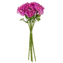 položky Umelý kvet ranunculus, detailná replika do obývačky a kancelárie, 55 cm, 6 kusov