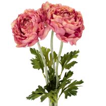 položky Umelý ranunculus ako kytica pre elegantnú a nenáročnú dekoráciu, 51 cm, 3 kusy