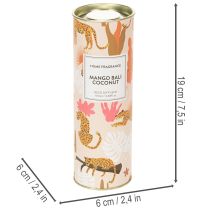 položky Difuzér do miestnosti s vôňou exotického kokosu a manga pre dlhotrvajúcu sviežosť doma, 19 cm, 2 kusy