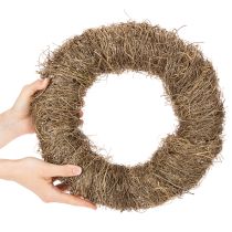 položky Veniec z prírodného materiálu, prírodný dekoratívny veniec na DIY projekty, 35 cm