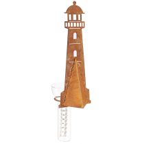 položky Rain Gauge Lighthouse Rust Look – Dekoratívny dažďovomer pre záhradu a plot 41 cm Rust