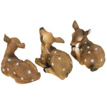 Článok Dekorácia jeleňa, figúrka srnčaťa ležiaca na stôl 13×6,5×12cm 3 ks