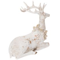 Článok Dekoratívna figúrka sediaceho jeleňa s parohmi, 30 cm