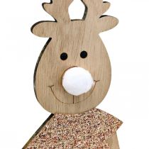Článok Drevená dekoračná figúrka soba vianočné 12×6,5cm H45cm 2ks