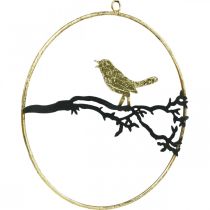položky Okenná dekorácia vtáčik, jesenná dekorácia na zavesenie, kov Ø22,5cm
