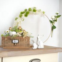 položky Ozdobný prsteň so stojanom a skúmavkou Kovový prsteň Zlatý Ø35cm