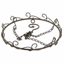 položky Ozdobný krúžok s háčikom na zavesenie Hrdzavohnedá Ø20,5cm