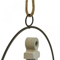 položky Ozdobný kovový krúžok na zavesenie plachetníc / kotvy Ø18cm 2 kusy