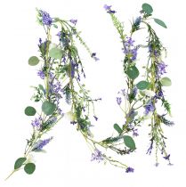 položky Romantická kvetinová girlanda levanduľa fialová biela 194cm
