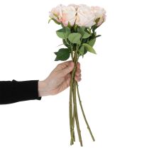 položky Umelá kytica ruží pre štýlovú dekoráciu domova a slávnostné príležitosti, 44 cm, 6 kusov