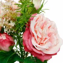 položky Kytica z umelých ruží vo zväzku Kytica z ružových hodvábnych kvetov