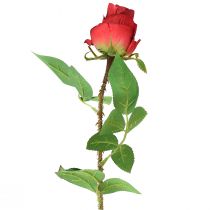 položky Vetva ruže hodvábny kvet umelá ruža červená 72cm