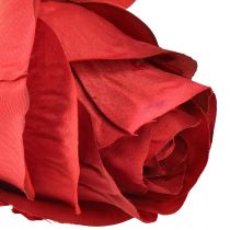položky Vetva ruže hodvábny kvet umelá ruža červená 72cm