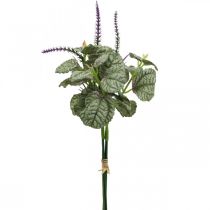 položky Kvety umelého hodvábu, šalvia vo zväzku, kvet šalvie hodvábny fialový L28cm 4ks