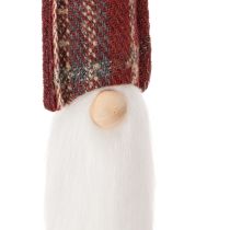 Článok Vianočné ozdobné kolíky v tvare škriatkov, Santa Claus s plstenou čiapkou, 58 cm, 6 kusov
