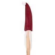 Článok Vianočné ozdobné kolíky v tvare škriatkov, Santa Claus s plstenou čiapkou, 58 cm, 6 kusov