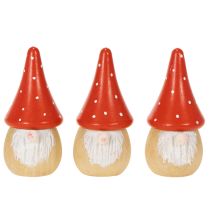 Článok Mini figúrka škriatka, muchotrávka, dekorácia na stôl 10 cm, 6 ks