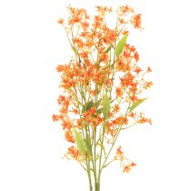 položky Umelý kvet orchidea vetvička oranžová filigránová dekorácia izby 110 cm 3 ks