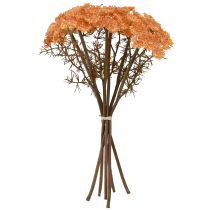 položky Umelé kvety rebríčka Achillea umelá oranžová 30cm 6 ks
