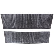 položky Miska oválna kovová čierna šedá Vintage 32,5/37 cm Súprava 2 ks