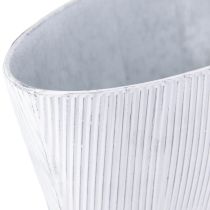 položky Oválna kovová miska v bielom striebre 32,5cm/37cm sada 2 ks